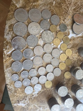 Lote de monedas antiguas