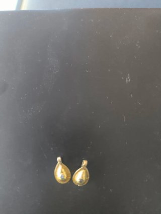 Pendientes antiguos baño de oro