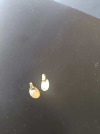 Pendientes antiguos baño de oro