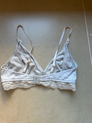 Sujetador lactancia Women'secret gris encaje