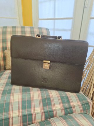 Maletín Loewe Marrón Piel