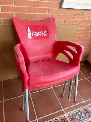 Set sillas y mesas Coca Cola