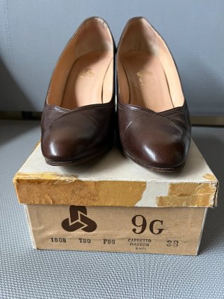 Scarpe décolleté 9G marrone pelle Tg 36