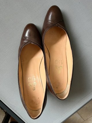 Scarpe décolleté 9G marrone pelle Tg 36