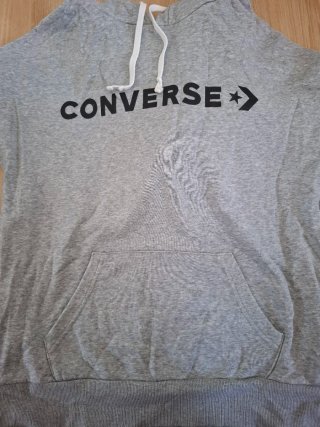 Sudadera Converse Gris con Capucha