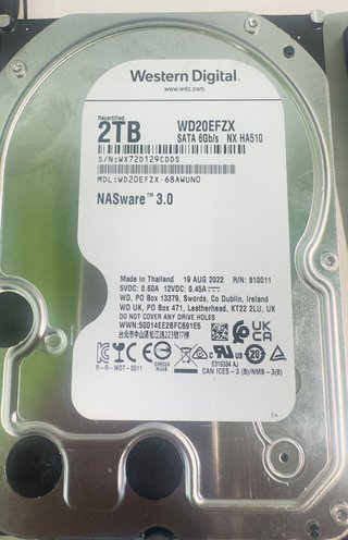 Disco Duro 2TB WD20EFZX NASware 3.0