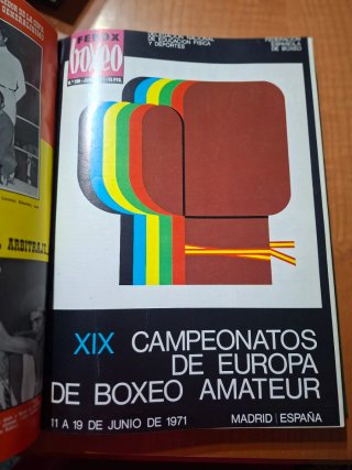 Lote 5 tomos revista Febox BOXEO 1971-1980