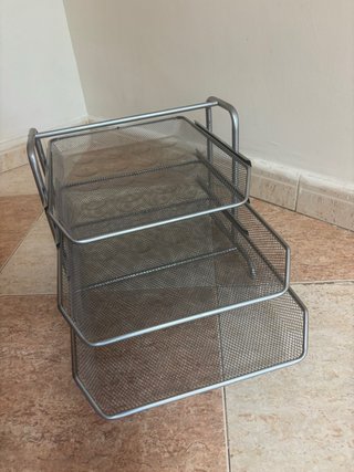 Organizador de escritorio metálico