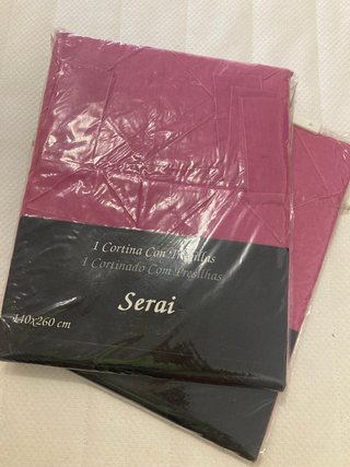 2 Cortinas Malva Serai 140x260cm con Trabillas