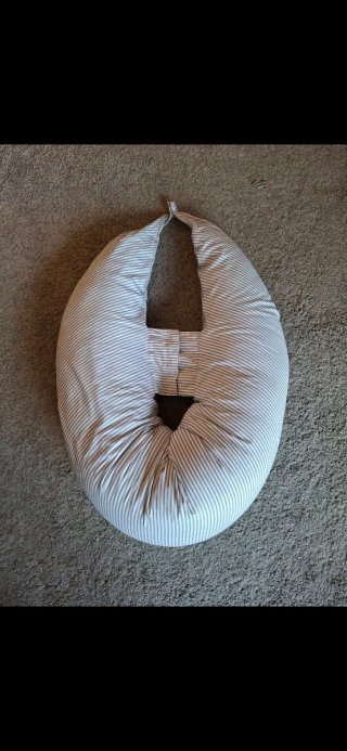 Almohada de lactancia a rayas