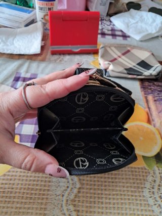 Portafoglio Giulia Pieralli donna nero oro