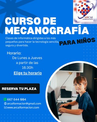 CURSO DE MECANOGRAFÍA PARA NIÑOS