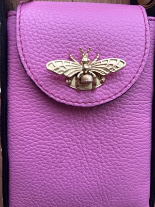 Bolso Vera Pelle Rosa con Cadena Dorada