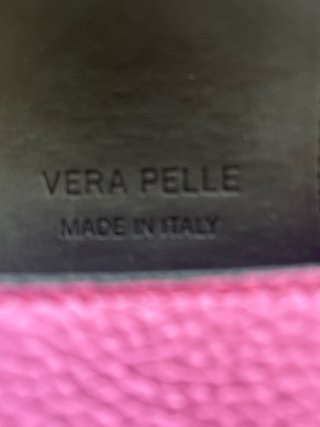 Bolso Vera Pelle Rosa con Cadena Dorada