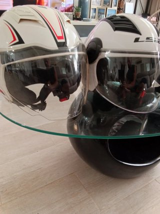 Lote 3 cascos de moto LS2 y Unik