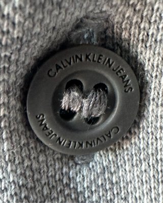 Polo Calvin Klein Jeans S Grigio Chiaro