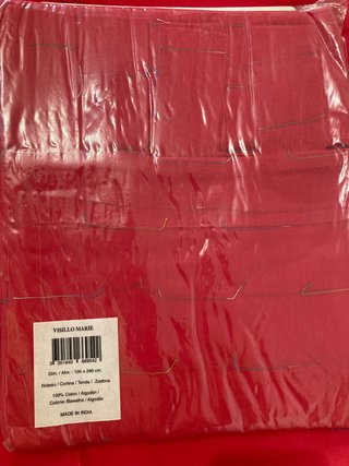 Lote 8 visillos rojos Ikea