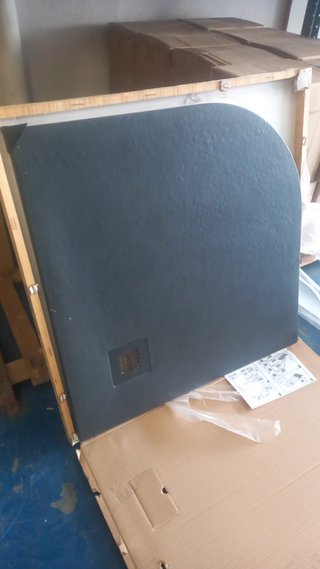 Plato de ducha angular 90x90 antracita