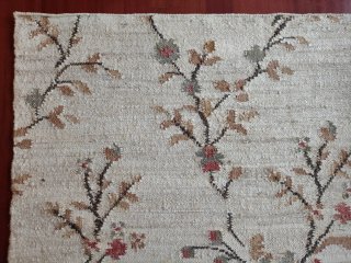Alfombra Zara Home Yute Flores Beige