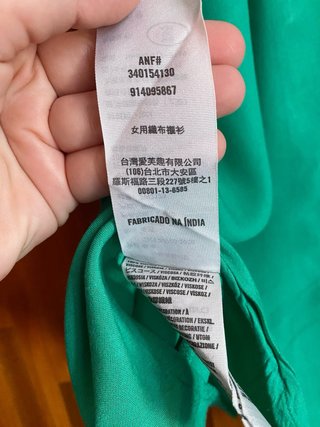 Camicia Hollister verde prato manica corta