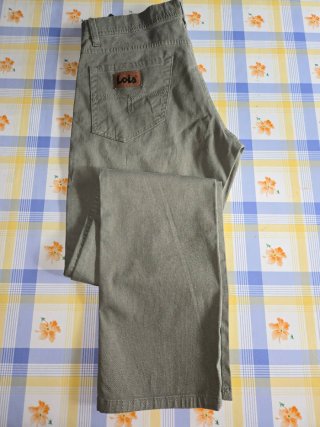 Pantalón Lois Verde Caki Talla 38 Hombre
