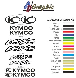 Kit Adesivi Kymco People Tipo 1