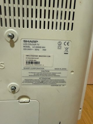 Monitor Sharp Aquos Blanco