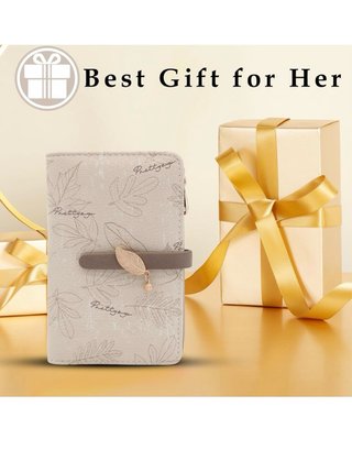Cartera Mujer Cuero PU Hoja