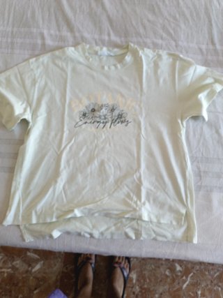 Camiseta verde niña Talla M