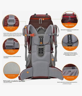 Mochila de viaje Mountainpro 70L