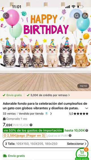 Decoración Fiesta Gatitos 3 Años Niña