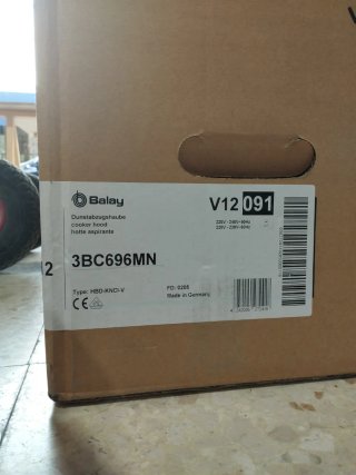 Campana extractora de techo Balay