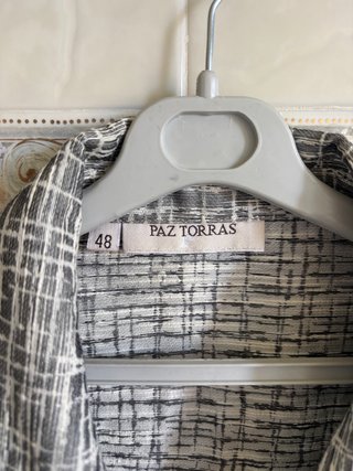 Americana blazer estampado tweed Paz Torras office