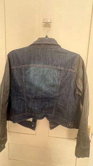 Chaqueta vaquera mujer mangas cuero