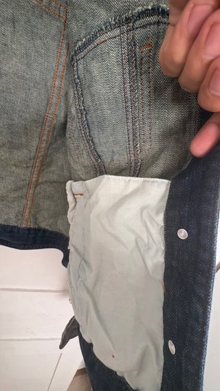 Chaqueta vaquera mujer mangas cuero