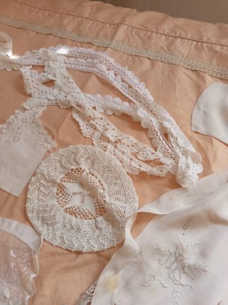 Lote encaje vintage