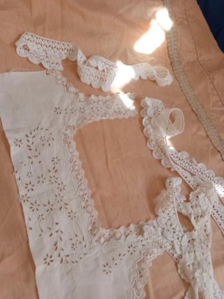 Lote encaje vintage