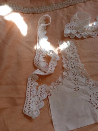 Lote encaje vintage