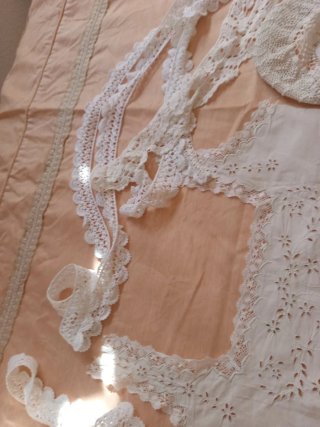 Lote encaje vintage