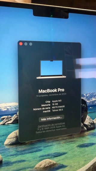 MacBook Pro 14” M3 16GB/512GB