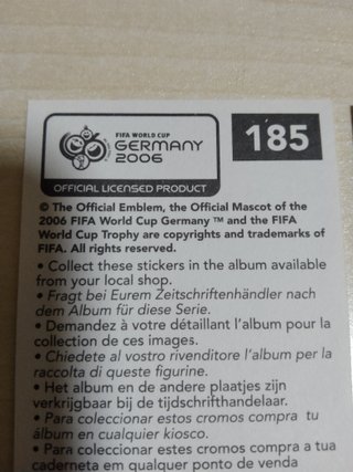 Cromo Messi Argentina Mundial Alemania 2006