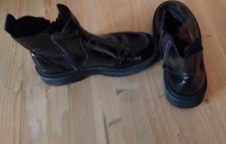 Botines negros Zara charol T33