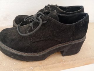 Zapatos negros de plataforma