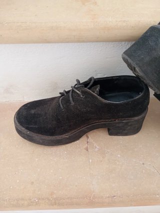 Zapatos negros de plataforma