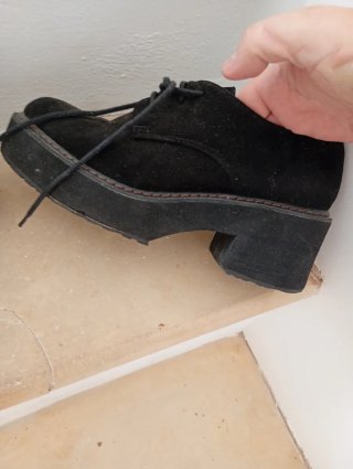 Zapatos negros de plataforma