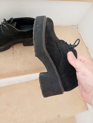 Zapatos negros de plataforma
