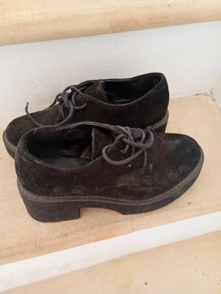 Zapatos negros de plataforma