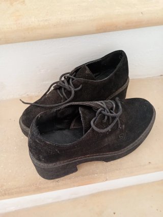Zapatos negros de plataforma