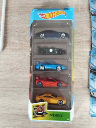 Pack 5 Coches Hot Wheels Exotics