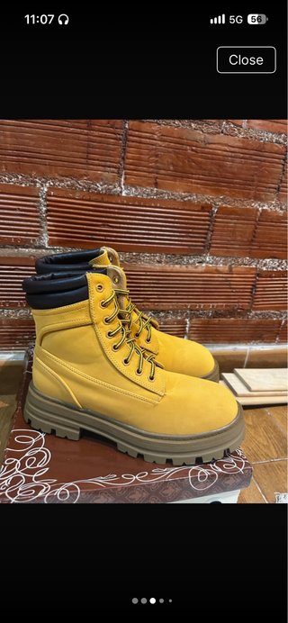 Botas Shein Amarillas Talla 39